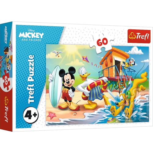 Trefl 17359 Interessanter Tag für Micky und Freunde, Disney Mickey Mouse and Friends 60 Teile, für Kinder ab 4 Jahren Puzzle von Trefl