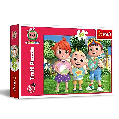 Trefl - Cocomelon, Spielen wir doch zusammen! - Puzzle 30 Elemente - Buntes Puzzle mit Helden der Fernsehserie, Kreative Unterhaltung, Spiel für Kinder ab 3 Jahren Trefl - Cocomelon, Spielen wir doch zusammen! - Puzzle 30 Elemente - Buntes Puzzle mit Helden der Fernsehserie, Kreative Unterhaltung, Spiel für Kinder ab 3 Jahren von Trefl
