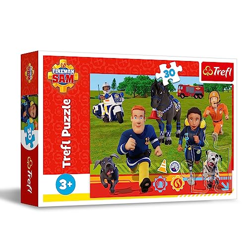 Trefl 18297 Fireman Sam Kinderpuzzle, Mehrfarbig von Trefl