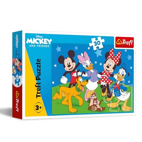 Trefl 18309 Helden, Mäuseangelegenheiten 30 Teile-Buntes Puzzle mit Disney-Märchenhelden, Kreative Unterhaltung, für Kinder ab 3 Jahren, Mehrfarbig von Trefl