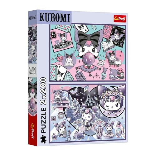 Trefl - 2-in-1 Puzzle: Kuromi, Kuromi's Pranks - 2 x 200 Teile - Set mit Zwei Puzzles für Jugendliche Trefl - 2-in-1 Puzzle: Kuromi, Kuromi's Pranks - 2 x 200 Teile - Set mit Zwei Puzzles für Jugendliche von Trefl