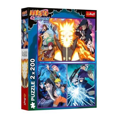 Trefl - 2-in-1-Puzzle: Naruto Shippuden, Ninja aus dem Versteckten Dorf - 2 x 200 Teile - Set mit Zwei Puzzles für Jugendliche Trefl - 2-in-1-Puzzle: Naruto Shippuden, Ninja aus dem Versteckten Dorf - 2 x 200 Teile - Set mit Zwei Puzzles für Jugendliche von Trefl