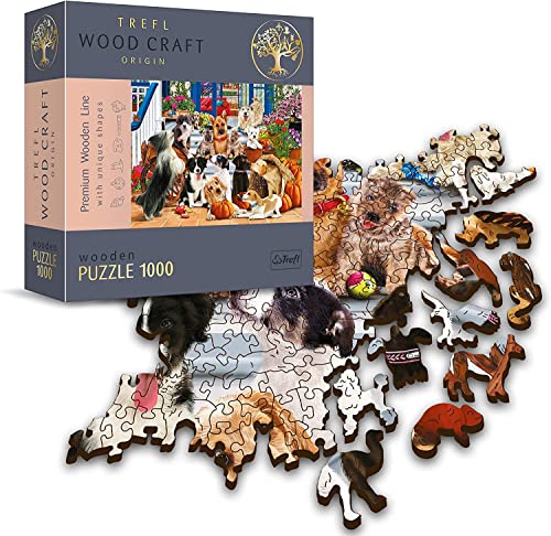 Holz Puzzle 1000 - Hunde von Trefl