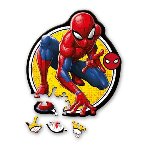 Trefl 20204 Wood Craft Spiderman Puzzle, Mehrfarben von Trefl