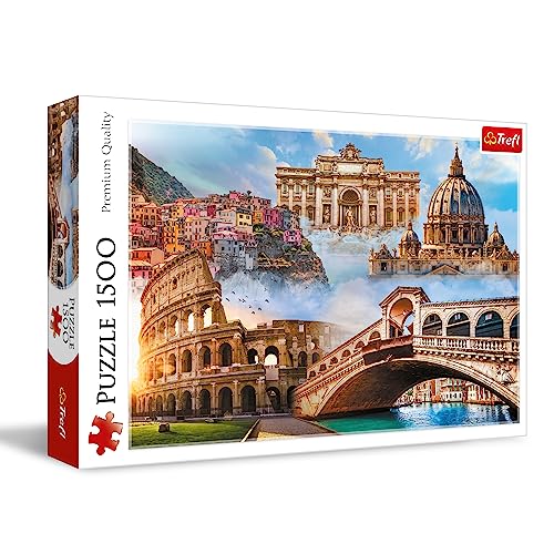 Puzzle 1500 - Besondere Plätze,Italien von Trefl