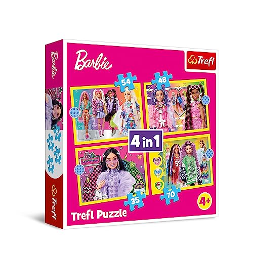 4 in 1 Puzzle - Barbie von Trefl