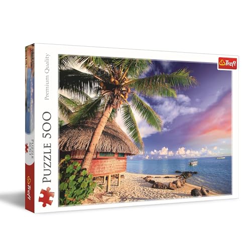 Trefl - Bora-Bora Insel - Puzzle 500 Teile - DIY-Puzzle mit Urlaubsansicht, Kreative Unterhaltung, Spaß, Puzzle-Klassiker für Erwachsene und Kinder ab 10 Jahren von Trefl