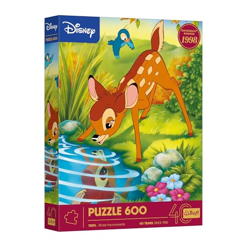 Trefl - 40-jähriges Jubiläum von Trefl: Disney, Bambi - Puzzle 600 Teile - DIY-Puzzle mit Figuren aus klassischen Disney-Zeichentrickfilmen, für Erwachsene und Kinder ab 14 Jahren Trefl - 40-jähriges Jubiläum von Trefl: Disney, Bambi - Puzzle 600 Teile - DIY-Puzzle mit Figuren aus klassischen Disney-Zeichentrickfilmen, für Erwachsene und Kinder ab 14 Jahren von Trefl