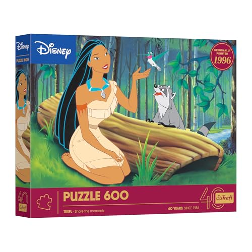 Trefl - 40-jähriges Jubiläum von Trefl: Disney, Pocahontas - Puzzle 600 Teile - DIY-Puzzle mit Figuren aus klassischen Disney-Zeichentrickfilmen, für Erwachsene und Kinder ab 14 Jahren Trefl - 40-jähriges Jubiläum von Trefl: Disney, Pocahontas - Puzzle 600 Teile - DIY-Puzzle mit Figuren aus klassischen Disney-Zeichentrickfilmen, für Erwachsene und Kinder ab 14 Jahren von Trefl