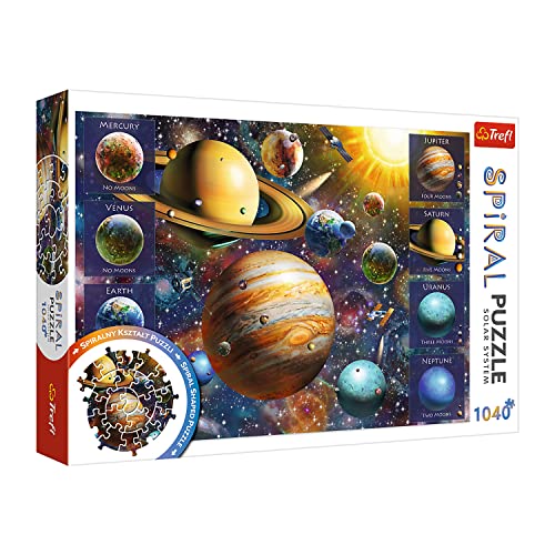 Spiral Puzzle Solar System (Puzzle): Sonnensystem. Panoramapuzzle von Trefl