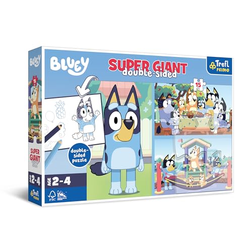 Trefl 42010 Bluey, Abenteuer mit Bluey Kinderpuzzle, Mehrfarbig von Trefl