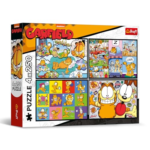 Trefl – 4in1 Puzzle: Garfield, Garfield mag Keine Montage - 4 x 250 Teile - 4-Puzzle-Set für Teenager Trefl – 4in1 Puzzle: Garfield, Garfield mag Keine Montage - 4 x 250 Teile - 4-Puzzle-Set für Teenager von Trefl