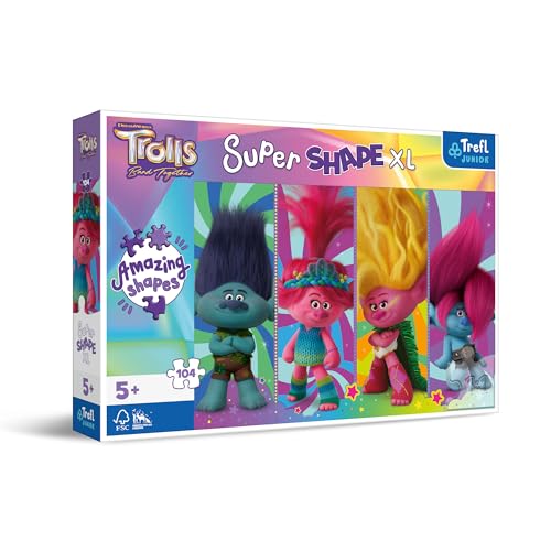 Trefl 50037 Trolls Band Together, Spiele mit Trollen Kinderpuzzle, Mehrfarbig Trefl 50037 Trolls Band Together, Spiele mit Trollen Kinderpuzzle, Mehrfarbig von Trefl