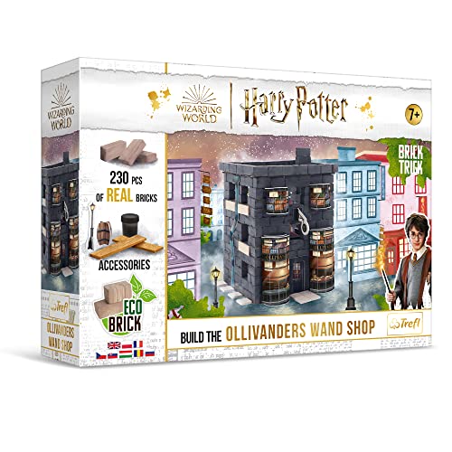 Brick Trick 61600 Harry Potter BAU mit Ziegel, Olliwander Zauberstäbe Laden, ECO, 230 Ziegelblöcke, wiederverwendbar, Kreativset für Kinder ab 7 Jahren Bausteine, Ollivander's Wand Shop von Brick Trick