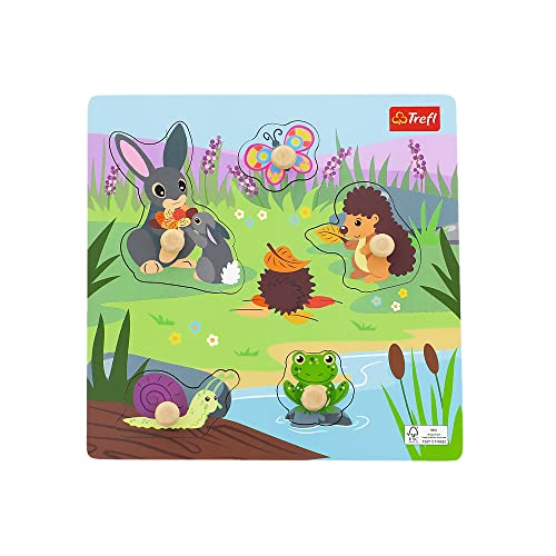 Trefl - Puzzle Meadow, Wooden Toys - Holzspielzeug, Formpuzzle für Kleinkinder, Bio Naturholz, Safe Spielzeug für Jahre, für Kinder 18 Monate Trefl - Puzzle Meadow, Wooden Toys - Holzspielzeug, Formpuzzle für Kleinkinder, Bio Naturholz, Safe Spielzeug für Jahre, für Kinder 18 Monate von Trefl
