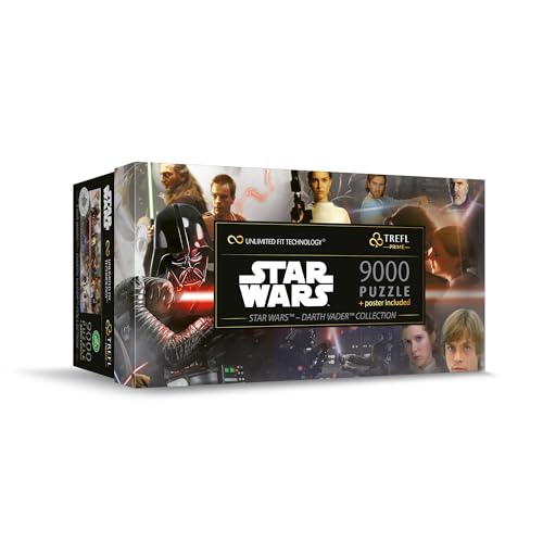 Trefl 81032 Prime-Puzzle UFT: Star Wars, Darth Vader Collection-9000 Teile, Großes Spiel, Dickster Karton, Bio, EKO, Unterhaltung für Erwachsene und Kinder ab 12 Jahren, Mehrfabrig von Trefl