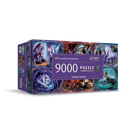 Trefl 81034 Prime-Puzzle UFT: Fantasy Creatures-9000 Elemente, Anne Stokes, Großes Spiel, Dickster Karton, Bio, EKO, Unterhaltung für Erwachsene und Kinder ab 12 Jahren, Mehrfabrig von Trefl