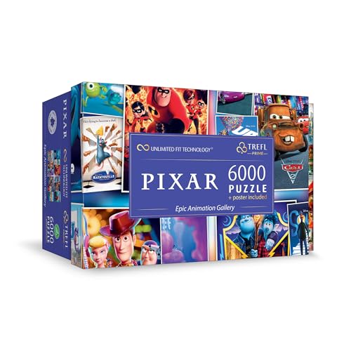 Trefl Prime - Puzzle UFT: Disney Pixar, Epic Animation Gallery - 6000 Elemente, Großes Spiel, Dickster Karton, für Erwachsene und Kinder ab 12 Jahren von Trefl