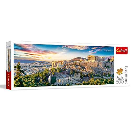 Trefl 916 29503 Akropolis, EA 500 Teile, Panorama, Premium Quality, für Erwachsene und Kinder ab 10 Jahren 500pcs Acropolis Athens, Coloured, Farbig von Trefl