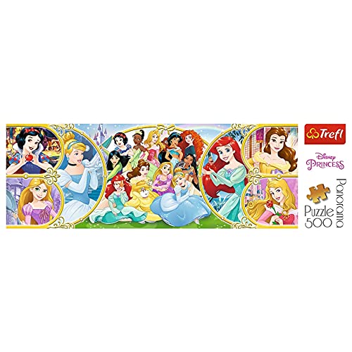 Trefl 916 29514 500 Stück Panorama Disney Princess, rot von Trefl