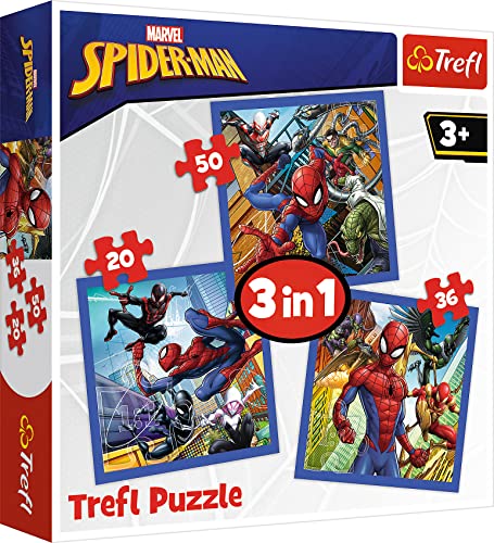 Trefl 916 34841 EA 3 in 1 Spiderman, Multicolored von Trefl