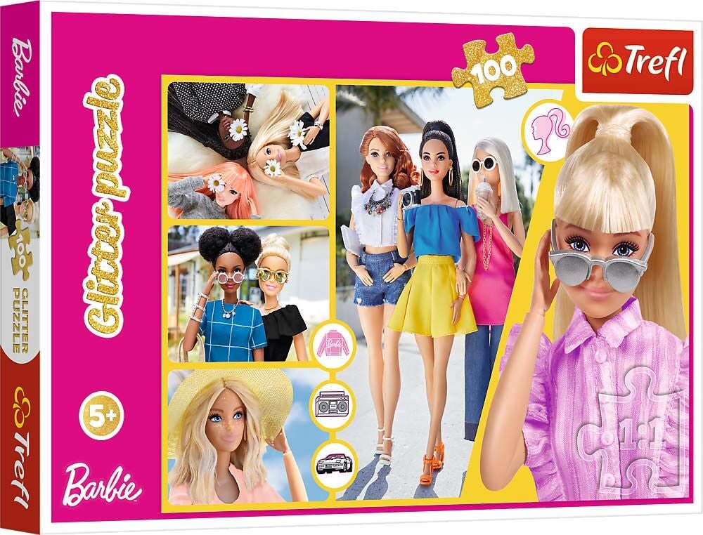 Trefl Barbie Glitter Puzzle 100 Teile von Barbie