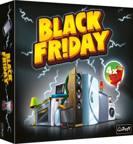 Trefl - Black Friday - Familien-Brettspiel, Crazy Sale, Bauern-Körbe, Planung und Ressourcenmanagement, Spiel mit Strategieelementen, für Erwachsene und Kinder ab 10 Jahren von Trefl