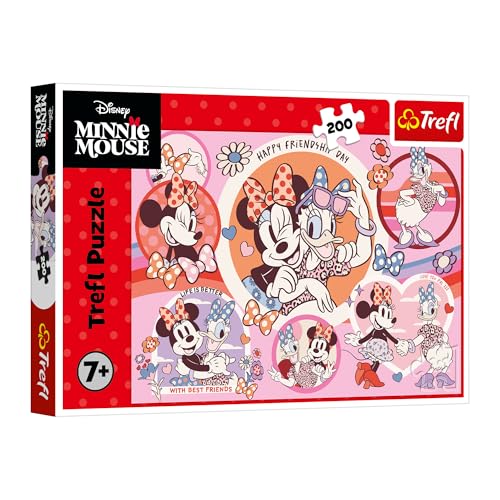 Trefl – Disney Minnie, Minnie Mouse Gewohnheiten – 200-teiliges Puzzle – Buntes Puzzle mit Märchenfiguren, für Kinder ab 7 Jahren Trefl – Disney Minnie, Minnie Mouse Gewohnheiten – 200-teiliges Puzzle – Buntes Puzzle mit Märchenfiguren, für Kinder ab 7 Jahren von Trefl