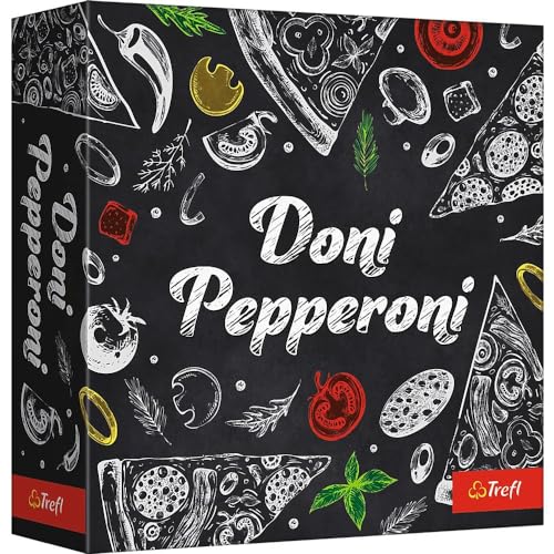 Trefl - Doni Pepperoni - Dynamisches Gesellschaftsspiel, Pizza-Karten, Wahrnehmungsspiel, Schnelles Spiel, Einfache Regeln, für Erwachsene und Kinder ab 7 Jahren Trefl - Doni Pepperoni - Dynamisches Gesellschaftsspiel, Pizza-Karten, Wahrnehmungsspiel, Schnelles Spiel, Einfache Regeln, für Erwachsene und Kinder ab 7 Jahren von Trefl