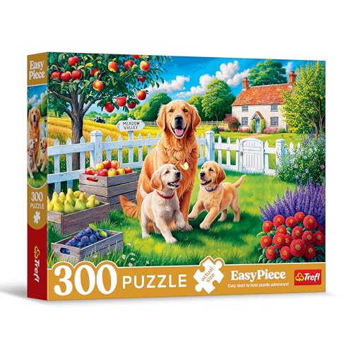 Trefl - EasyPiece Puzzle : Hunde auf dem Lande - 300 Teile - Große Teile, Leicht zu Puzzeln, für Erwachsene und Kinder ab 10 Jahren von Trefl