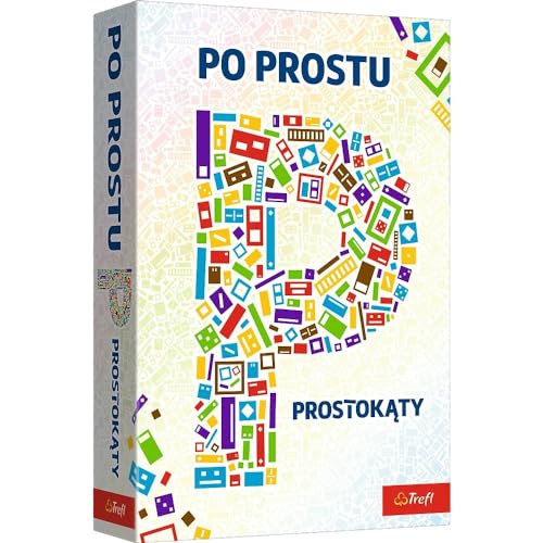 Trefl - Einfach P, Rechtecke - Kreatives Familienspiel, Buchstaben P, Rechtecke erzählen, Rate-Spaß, Einfache Regeln und Lustige Unterhaltung, Spiel Für Erwachsene und Kinder ab 8 Jahren von Trefl