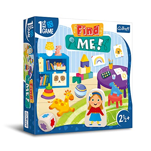 Trefl - Find me, Erstes Brettspiel - Brettspiel für die Kleinsten, Gegenstände Finden, kooperatives Spiel für Kleinkinder, große Elemente, spielerisches Lernen, Spiel für Kinder ab 2,5 Jahren von Trefl