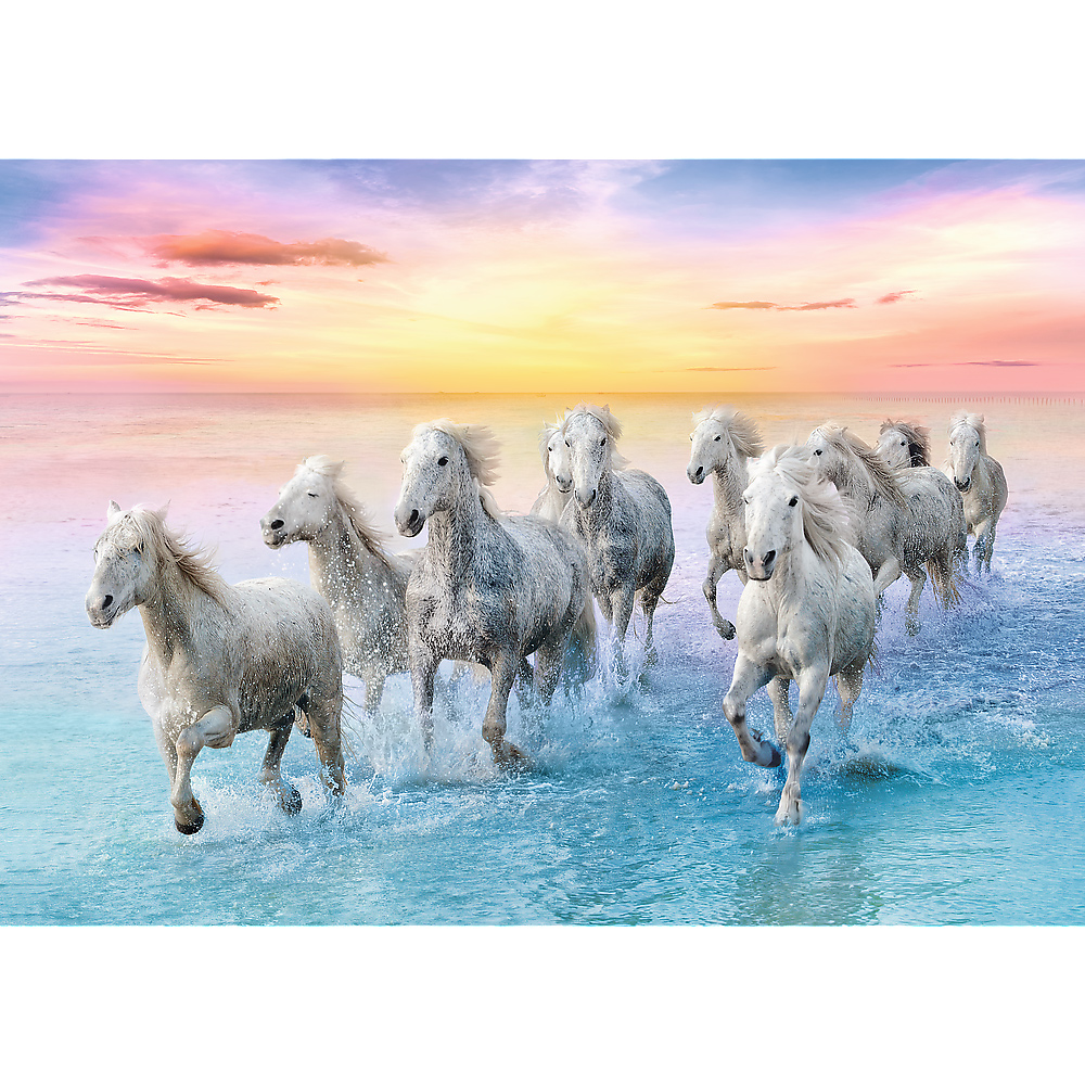 Trefl Galloping White Horses 500 Teile Puzzle Trefl-37289 von Trefl