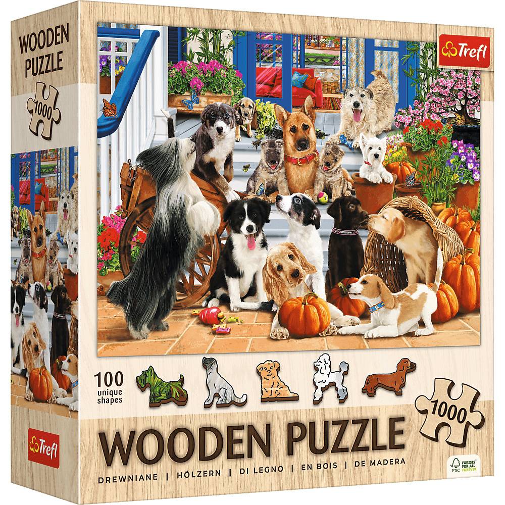 Trefl Holzpuzzle 1000 Teile - Hunde - Trefl Holzpuzzle 1000 Teile - Hunde - von Trefl