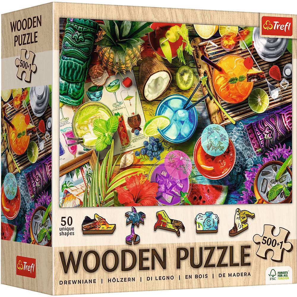 Trefl Holzpuzzle 500+1 Teile - Bunte Cocktails - Trefl Holzpuzzle 500+1 Teile - Bunte Cocktails - von Trefl