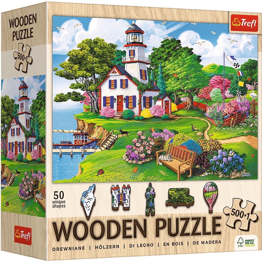 Trefl Holzpuzzle 500+1 Teile - Sommer-Oase - Trefl Holzpuzzle 500+1 Teile - Sommer-Oase - von Trefl