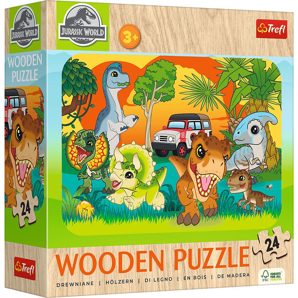 Trefl Holzpuzzle für Kinder 24 Teile - Jurassic World - Trefl Holzpuzzle für Kinder 24 Teile - Jurassic World - von Trefl