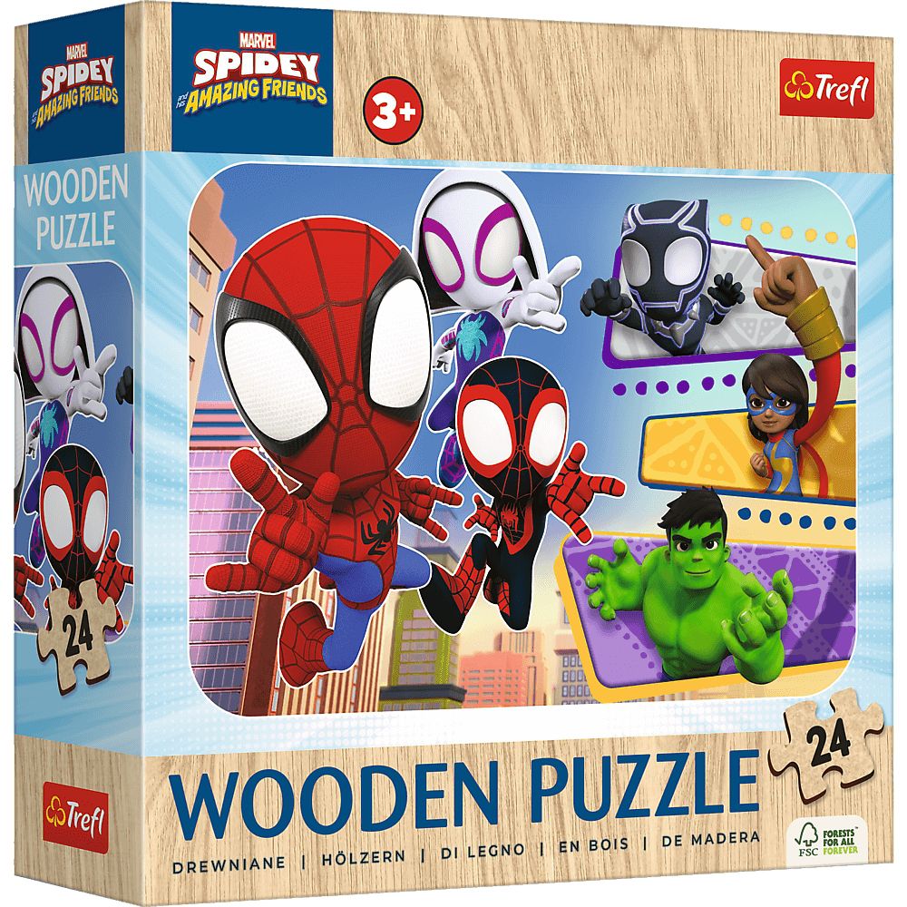 Trefl Holzpuzzle für Kinder 24 Teile - Marvel: Spidey - Trefl Holzpuzzle für Kinder 24 Teile - Marvel: Spidey - von Trefl