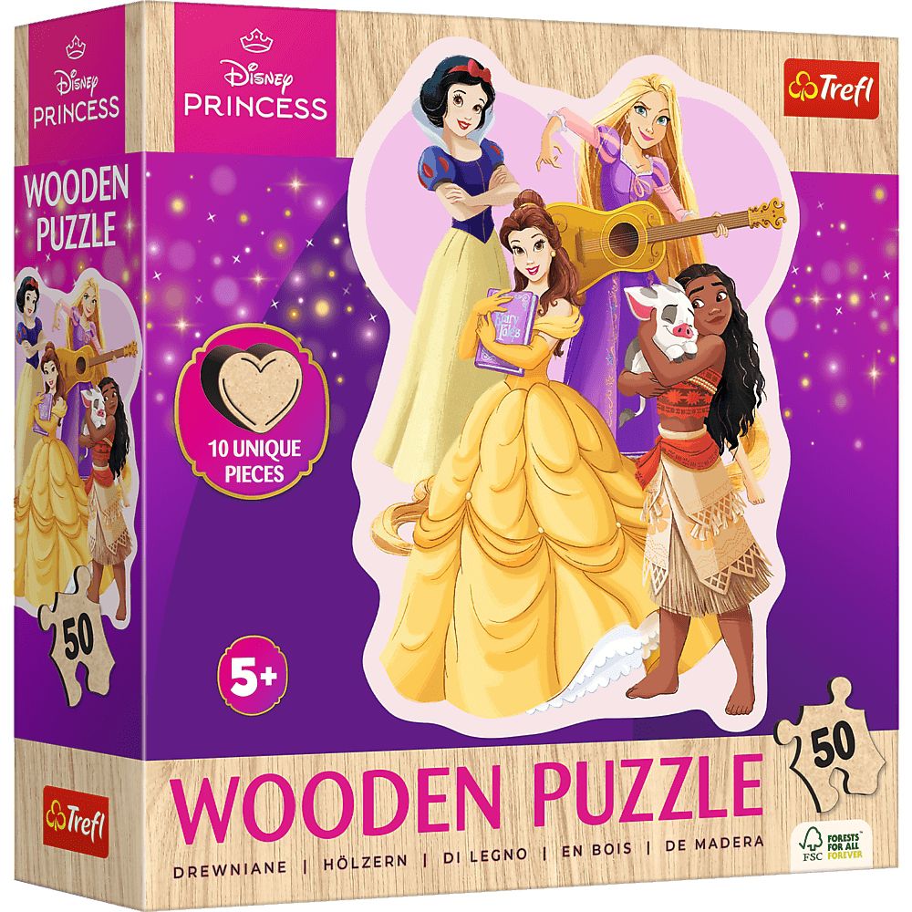 Trefl Holzpuzzle für Kinder 50 Teile - Disney Prinzessin - Trefl Holzpuzzle für Kinder 50 Teile - Disney Prinzessin - von Trefl