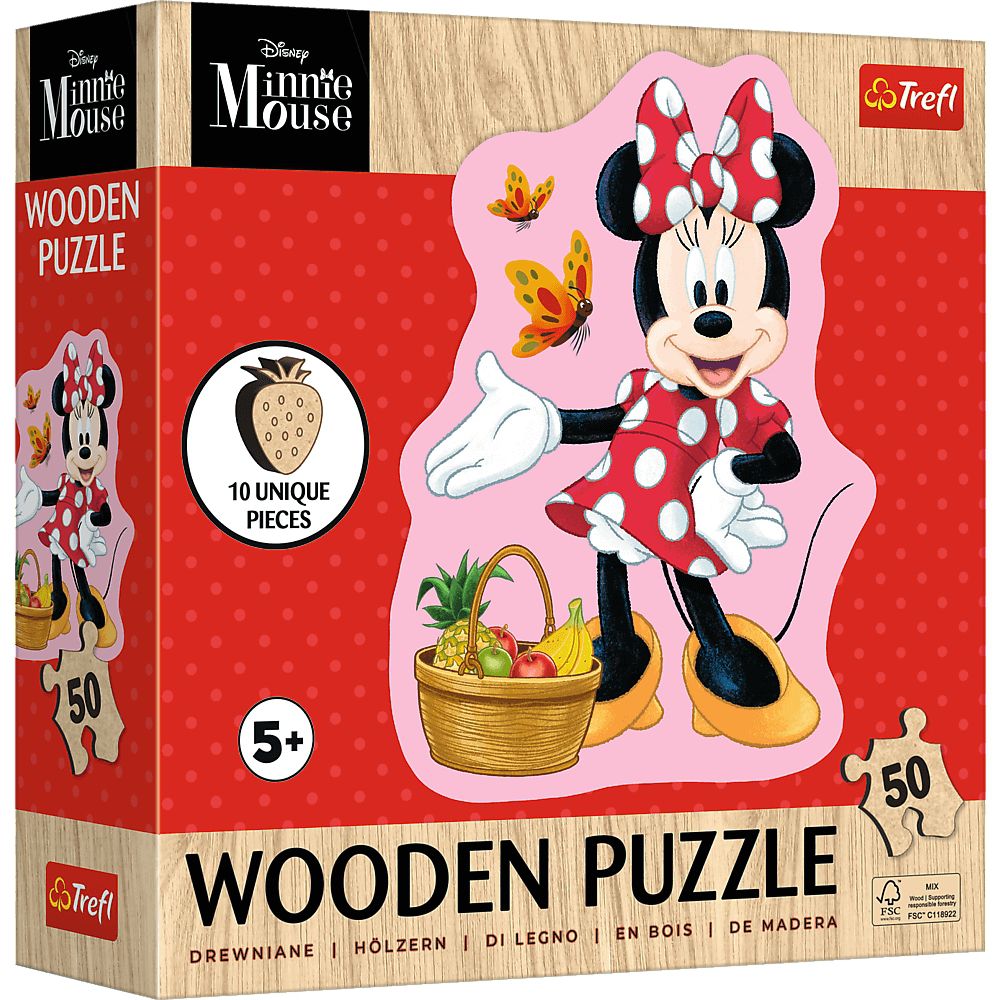 Trefl Holzpuzzle für Kinder 50 Teile - Disney: Minnie Maus - Trefl Holzpuzzle für Kinder 50 Teile - Disney: Minnie Maus - von Trefl