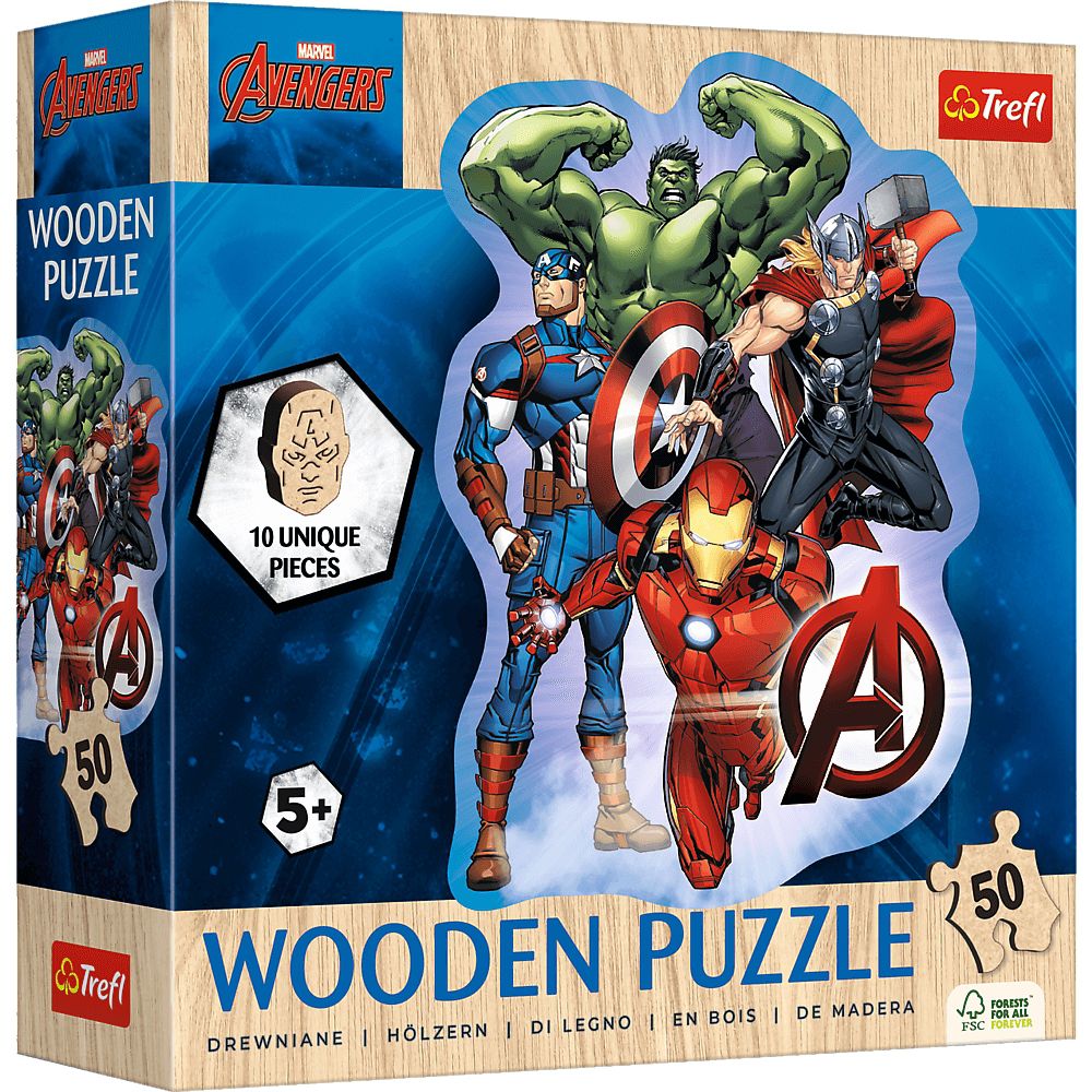 Trefl Holzpuzzle für Kinder 50 Teile - Marvel: Avengers - Trefl Holzpuzzle für Kinder 50 Teile - Marvel: Avengers - von Trefl