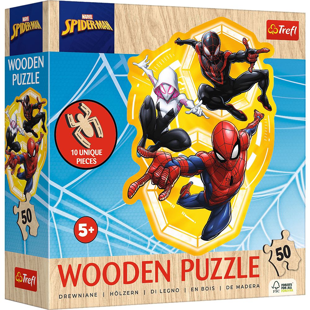 Trefl Holzpuzzle für Kinder 50 Teile - Marvel: Spider-Man - Trefl Holzpuzzle für Kinder 50 Teile - Marvel: Spider-Man - von Trefl