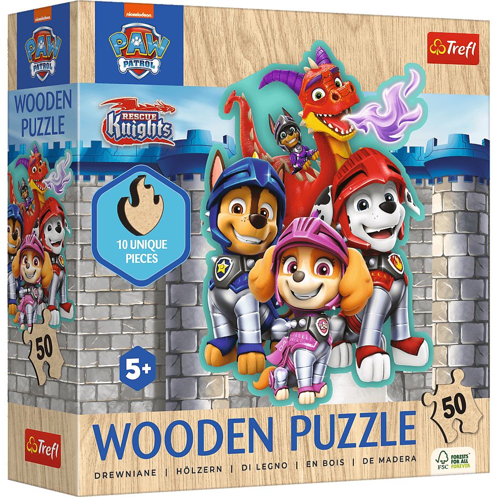 Trefl Holzpuzzle für Kinder 50 Teile - Paw Patrol: Rescue Knights - Trefl Holzpuzzle für Kinder 50 Teile - Paw Patrol: Rescue Knights - von Trefl