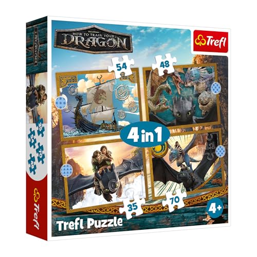 4 in 1 Puzzle 35, 48, 54, 70 Teile Dragons: Premium 4-in-1 4 in 1 Puzzle 35, 48, 54, 70 Teile Dragons: Premium 4-in-1 von Trefl