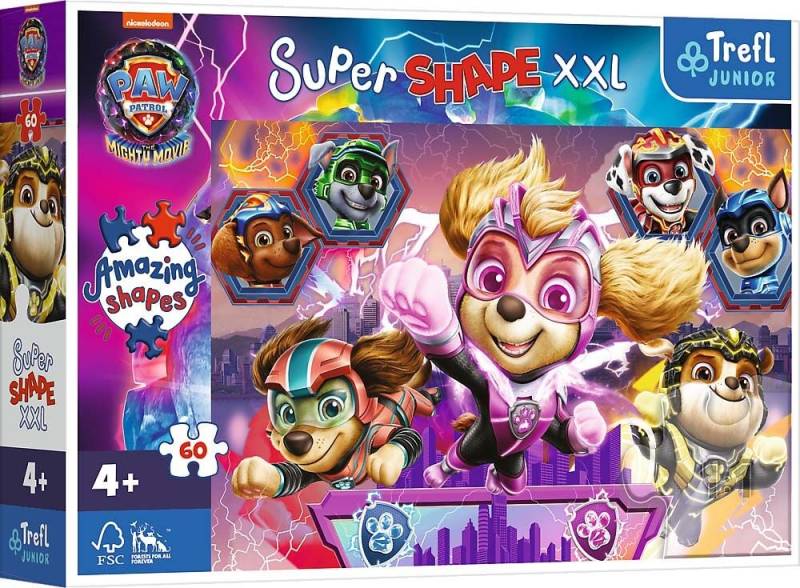 Trefl Junior Paw Patrol Super Shape XXL Puzzle 60 Teile von Paw Patrol