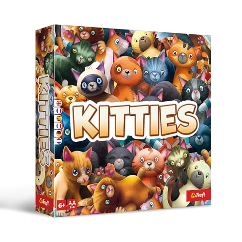 Trefl Kitties - Verrücktes Brettspiel Für die Ganze Familie, Katzen, Für Katzenliebhaber, Familienspiel für Tierliebhaber, Mit Unerwarteten Wendungen, für Erwachsene und Kinder ab 6 Jahren von Trefl