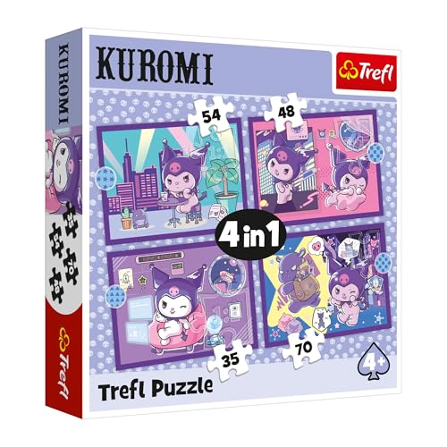 Trefl – Kuromi, Kuromi Day – 4-in-1-Puzzle, 4 Puzzles, 35 bis 70 Teile – Verschiedene Schwierigkeitsgrade, für Kinder ab 4 Jahren Trefl – Kuromi, Kuromi Day – 4-in-1-Puzzle, 4 Puzzles, 35 bis 70 Teile – Verschiedene Schwierigkeitsgrade, für Kinder ab 4 Jahren von Trefl
