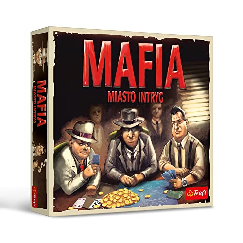 Trefl - Mafia - Stadt der Intrigen - Gesellschaftsspiel, Neues Bild des Kult-Spiels, Mafia und Bürger, Traditionelles Spiel für 9-19 Spieler, für Erwachsene und Kinder ab 9 Jahren von Trefl