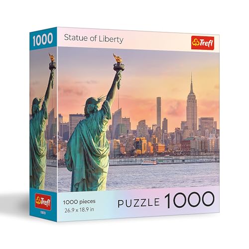 Trefl Nationalparks Freiheitsstatue – 1000 Teile Puzzle 68,6 x 48,3 cm DIY Puzzle, kreativer Spaß, klassisches Puzzle für Erwachsene und Kinder ab 12 Jahren von Trefl