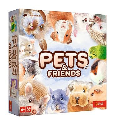 Trefl - Pets & Friends - Family Kartenspiel, Haustiere, Familienspiel für Tierliebhaber, Voll Action-Replay, Für Erwachsene und Kinder ab 6 Jahren von Trefl